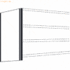 Kerkmann Seiten-Endwand für Büro-Regal Progress 500 TxH 30x225cm licht