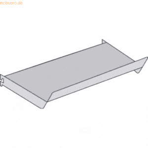 Kerkmann Schrägboden für Bibliotheks-Regal Univers BxT 100x30cm lichtg