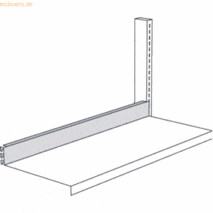 Kerkmann Anstoßleiste für Bibliotheks-Regal Univers Breite 100cm licht