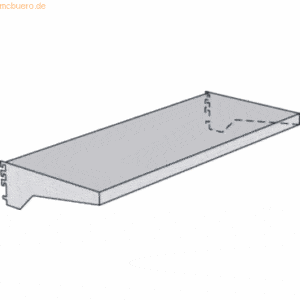 Kerkmann Fachboden mit Konsolen für Bibliotheks-Regal Univers BxT 75x2