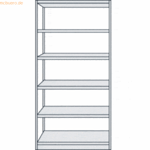 Kerkmann Büroregal Progress 500 Grundregal BxTxH 96x60x190cm 6 Böden l