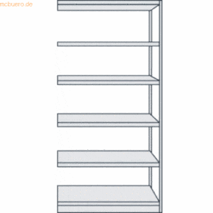 Kerkmann Büroregal Progress 500 Anbauregal BxTxH 96x60x190cm 6 Böden l