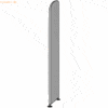 Kerkmann Abschlusswange Büroregal Dante (mit Rückwand) HxT 2250x325mm
