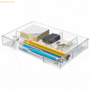 Leitz Schubladeneinsatz Cube/Plus/Wow Cube A4 Polystyrol glasklar