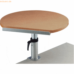 Maul Ergonomisches Tischpult Klemmfuß Platte aus Buche
