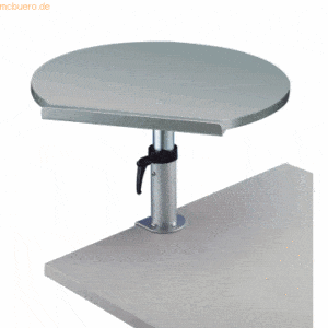 Maul Ergonomisches Tischpult Klemmfuß Platte grau