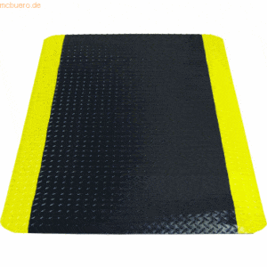 Miltex Arbeitsplatzmatte Yoga Deck Ultra 60x90cm schwarz/gelb