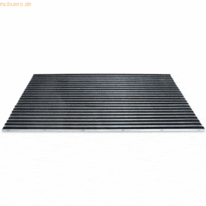 Miltex Abtretermatte Eazycare Brush schwarz 1585x785mm aluminium