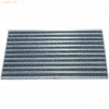 Miltex Abtretermatte Eazycare Brush grau 585x385mm aluminium