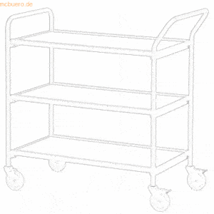 Helge Nyberg Tischwagen 1 Fahrhandgriff 1 Stirnseite 3 Etagen 100x42cm