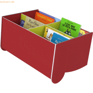 Paperflow Schulbuchkasten Kunststoff geneigt rot/gelbgrün