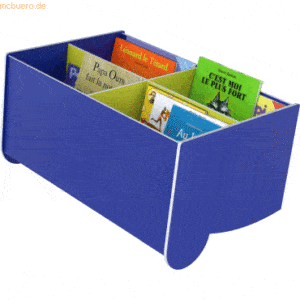 Paperflow Schulbuchkasten Kunststoff geneigt blau/gelbgrün