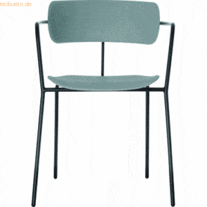 Paperflow Stuhl Bistro Kunststoff VE=4 Stück blau