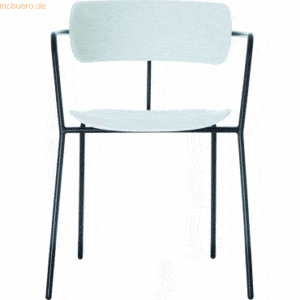 Paperflow Stuhl Bistro Kunststoff VE=4 Stück weiß