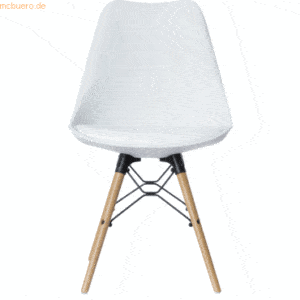 Paperflow Stuhl Dogewood Kunststoff VE=2 Stück weiß