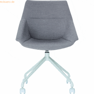 Paperflow Stuhl Luge Kunststoff VE=2 Stück weiß/grau