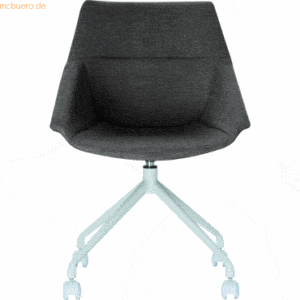 Paperflow Stuhl Luge Kunststoff VE=2 Stück weiß/anthrazit