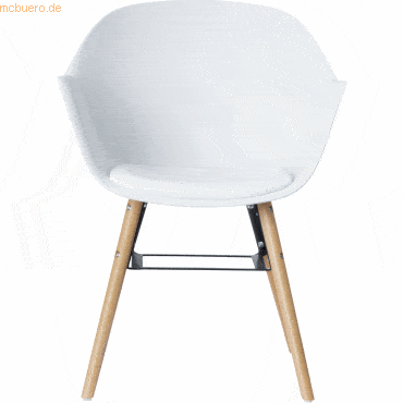 Paperflow Stuhl Wiseman Kunststoff VE=2 Stück weiß