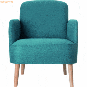 Paperflow Sessel Brooks Retro-Look blau