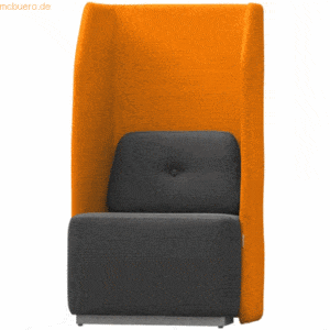 Rocada Sitzsofa Soft Einzelsitz orange/grau