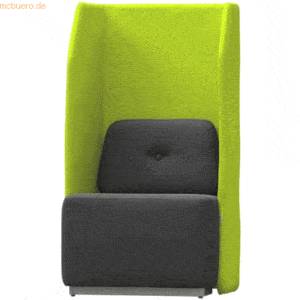 Rocada Sitzsofa Soft Einzelsitz grün/grau