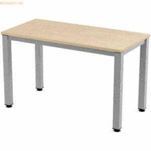 Rocada Schreibtisch Executive BxTxH 120x60x73cm Gestell grau Platte Me