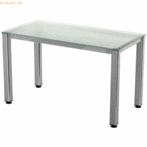 Rocada Schreibtisch Executive BxTxH 120x60x73cm Gestell verchromt Plat