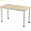Rocada Schreibtisch Executive BxTxH 120x60x73cm Gestell weiß Platte Me