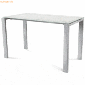 Rocada Schreibtisch Total BxTxH 120x60x73cm Gestell verchromt Platte G