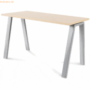 Rocada Schreibtisch Blanca BxTxH 120x60x73cm Gestell verchromt Platte