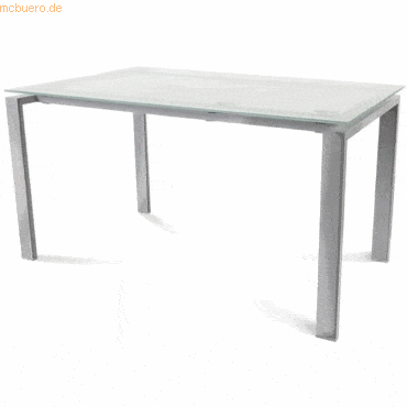 Rocada Schreibtisch Total BxTxH 140x80x73cm Gestell verchromt Platte G