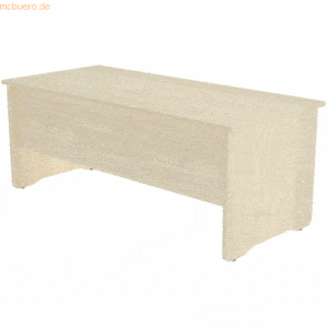 Rocada Schreibtisch Work BxTxH 180x80x72cm melaminbeschichtet buche