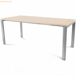 Rocada Schreibtisch Total BxTxH 180x80x73cm Gestell verchromt Platte M