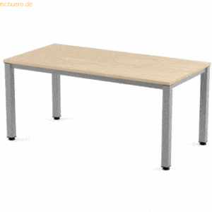 Rocada Schreibtisch Executive BxTxH 120x80x73cm Gestell grau Platte Me