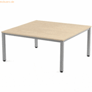 Rocada Schreibtisch Executive BxTxH 120x120x73cm Gestell grau Platte M