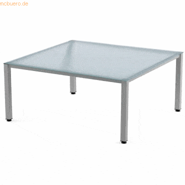 Rocada Schreibtisch Executive BxTxH 120x120x73cm Gestell grau Platte G