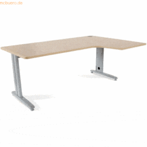 Rocada Schreibtisch Metal L-Form rechts 180x120x72cm Platte einstellba