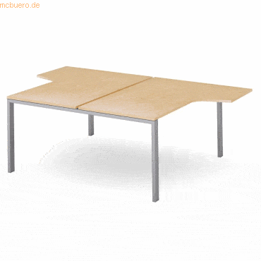 Rocada Mehrfacharbeitstisch Total L-Form BxTxH 180x163/220x73cm Gestel