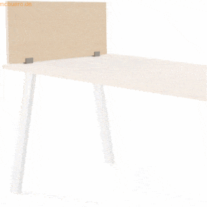 Rocada Trennwand 40x70cm Melamin buche (Doppeltisch Melaminplatte)
