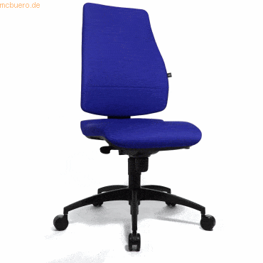 Topstar Bürodrehstuhl Syncro Soft royalblau ohne Armlehnen