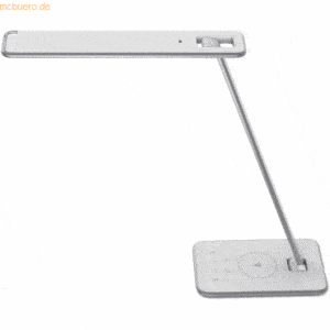 Unilux Schreibtischleuchte Jazz LED weiß/metallgrau integrieter USB-An